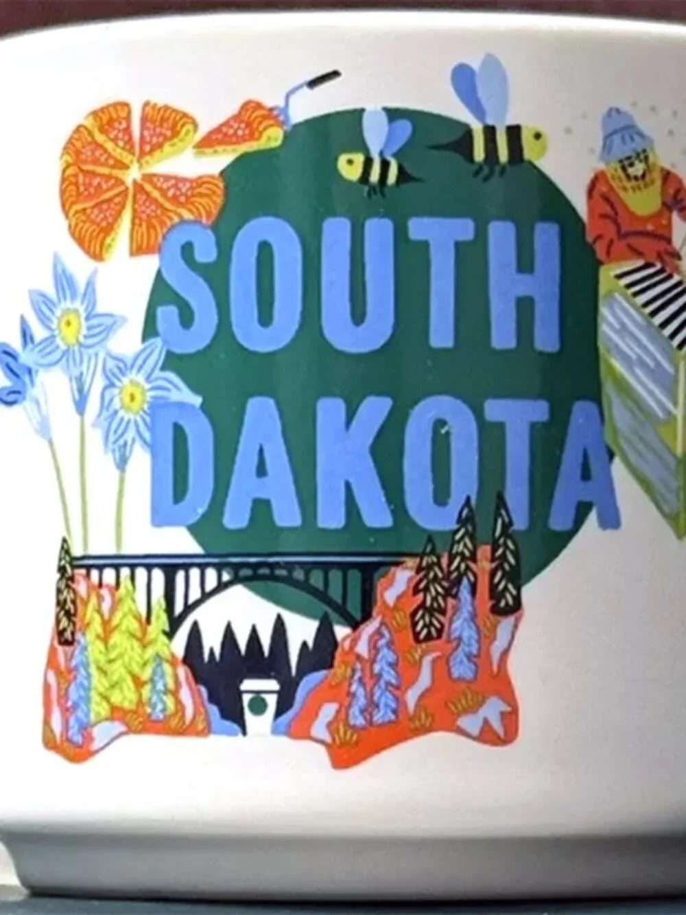 NIB Starbucks South Dakota Discovery Series 2 oz Espresso mug / Ornament